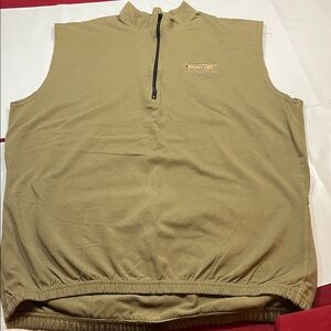 GT BICYCLES BROWN racing SHIRT 1/2 zip jersey cotton lycra made In USA, Mens XL